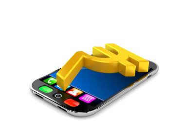 Akıllı telefonda Rupi para birimi sembolü