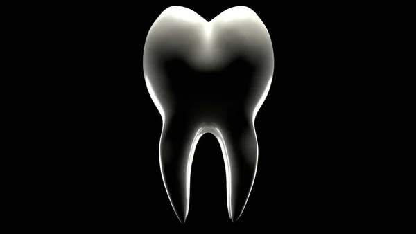 Зуб Тёмном Фоне Иллюстрация — стоковое фото