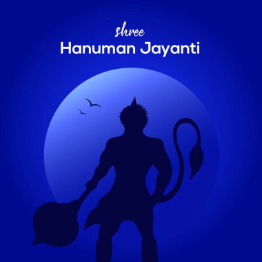 Hanuman Jayanti 'nin tasviri, Tanrı Sri Hanuman' ın doğumunu kutluyor.