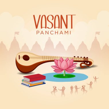 Mutlu Vasant Panchami Tanrıçası Maa Saraswati, resmi adıyla Vasant Panchmi veya Basant Panchmi, Hindistan 'da bir festival..