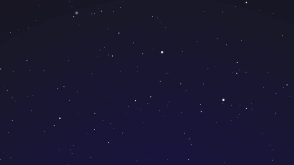 Starlight Animated Blue Sky Background Star Motion Graphic Stars Footage — Stock Video