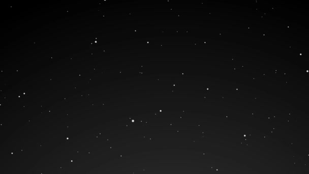 Αστροφεγγιά Κινούμενο Φόντο Μαύρου Ουρανού Γραφική Κίνηση Αστεριού Στιγμιότυπο — Αρχείο Βίντεο