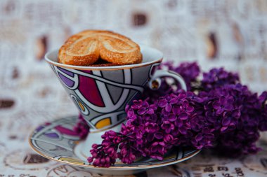 Bir kız tavus kuşu tüyüyle poz verir.