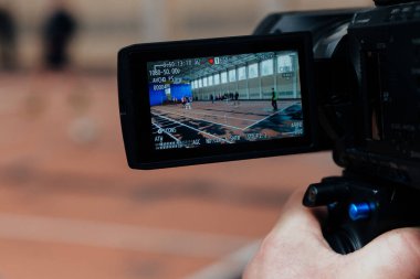 Spor etkinliklerinin video kaydı, futbol, video kamera