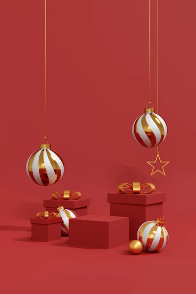Veselé Vánoce Šťastný Nový Rok Přáníčko Dsign Vánoční Pozadí Ilustrace — Stock fotografie