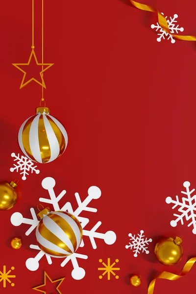 Новым Годом Рождеством Христовым Рождественский Фон Вид Сверху Плоский Лай — стоковое фото