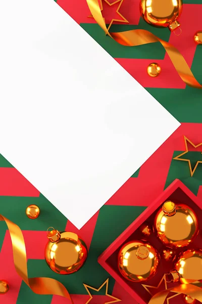 Feliz Natal Design Banner Feliz Ano Novo Exposição Produto Sala — Fotografia de Stock