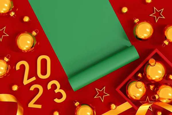 Buon Natale Felice Anno Nuovo Biglietto Auguri Dsign Sfondo Natalizio — Foto Stock