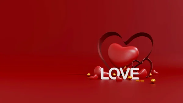 Happy Valentines Day Background Abstract Background Minimal Style Branding Product — 스톡 사진