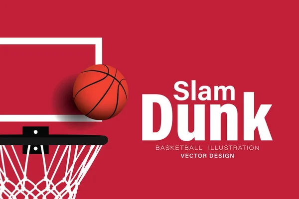 Plakatvorlage Für Ein Basketballturnierdesign Sportkonzept Vektorillustration — Stockvektor