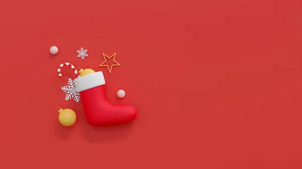 Свято Прикраси Різдвом Новим Роком Дизайн Фону Зимова Різдвяна Святкова — стокове фото