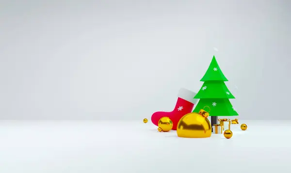 Festlig God Jul God Nyttårsbakgrunn Illustrasjon Med Kopieringsplass Ferieproduktvisning Geometri – stockfoto
