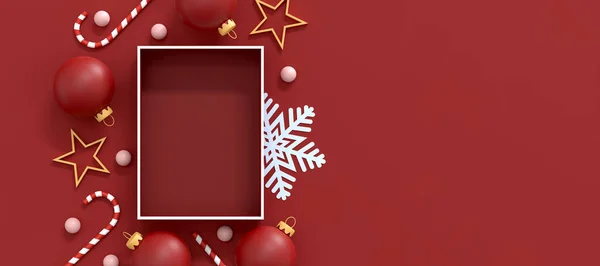 Top View Flat Lay Tatil Dekorasyonu - Mutlu Noeller ve Mutlu Yıllar Arka plan Tasarımı. Kış Xmas bayramı teması. Mutlu yıllar..