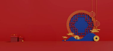 Tasarımları Ejderhanın Kırmızı ve Altın Yılı ile yükselt, Refah ve Kültürel Zenginliği sembolize et. Kutlama kartları ve podyum gösterimleri için gösterişli 3D çizimler