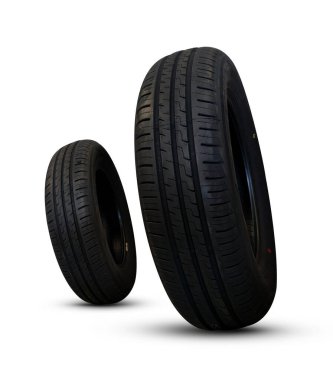 Beyaz Arkaplanda Lastik Yığını