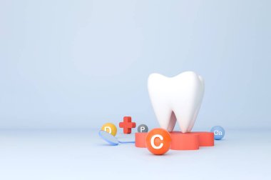 Diş eti, vitamin ve mineraller, diş bakımı, diş hekimliği, tıbbi reklamcılık ve diş sağlığı kliniği tasarımı için sağlıklı diş modelleri.