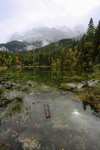 Lago Frillensee Perto Garmisch Partenkirche Alemanha — Fotografia de Stock