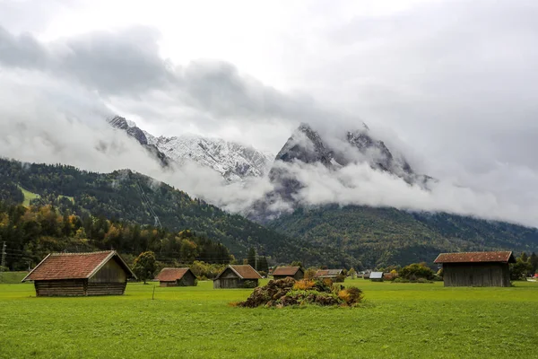 Garmisch Partenkirchen Környéke Kilátás Zugspitze — Stock Fotó