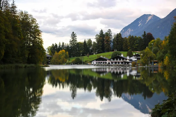 stock image Lake Riessersee near Garmisch Partenkirchen, Germany. Autumn