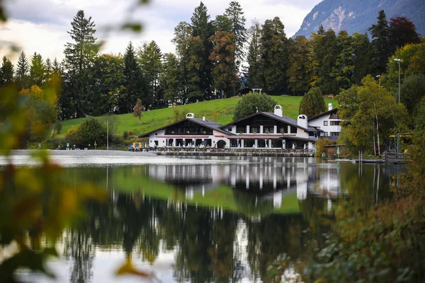 stock image Lake Riessersee near Garmisch Partenkirchen, Germany. Autumn