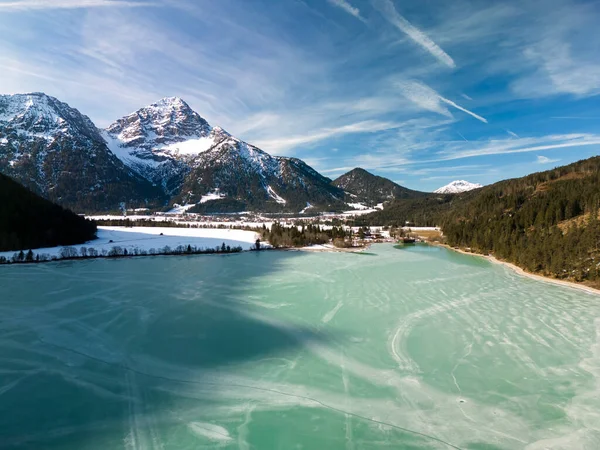 Heiterwanger Veja Inverno Tirol Áustria — Fotografia de Stock