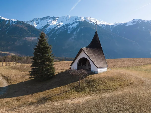 Kapelle Krebsbach Mieminger Plateau Tirol Áustria — Fotografia de Stock