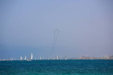 Tel Aviv, İsrail. Bağımsızlık günü, askeri geçit töreni