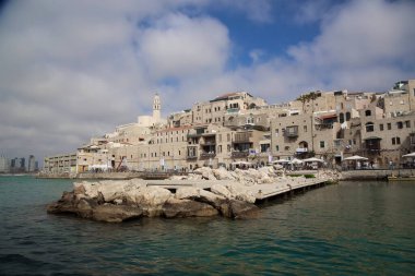 İsrail, Jaffa 'nın panoramik manzarası. Bağımsızlık Günü