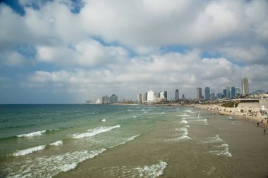 Tel Aviv 'in panoramik görüntüsü, İsrail - Bağımsızlık Günü