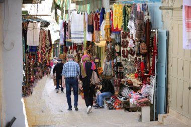 Kudüs 'ün Eski Şehir Çarşısı İsrail