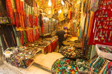 Kudüs 'ün Eski Şehir Çarşısı İsrail