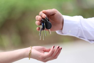 Ev Anahtarları Gayrimenkul ya da Kiralama Konsepti