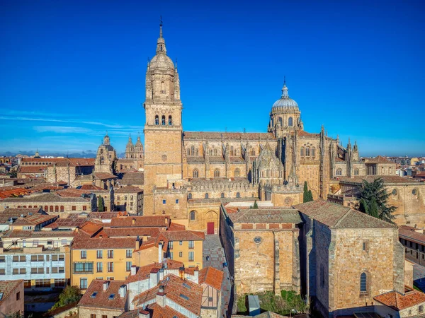 Вид Воздуха Собор Саламанки Испании Передний План — стоковое фото
