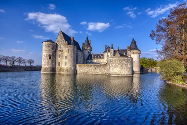 Sully Sur Loire Franciaország 2019 Április Híres Középkori Kastély Sully — Stock Fotó