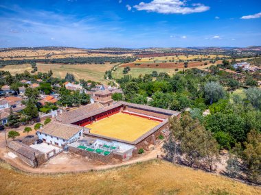 Las Virtues Meydanı Bullring, Ciudad Real, İspanya. İspanya 'nın en eski arenası..