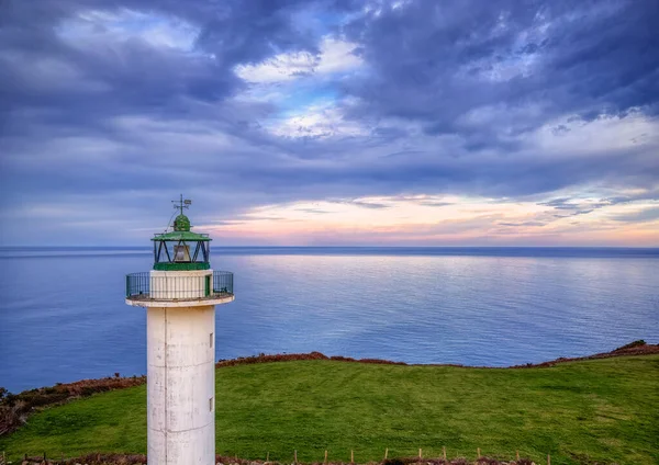 Lighthouse Lastres Sunset Located Town Luces Asturias Spain — Stock Photo, Image