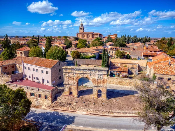 Medinaceli Roma Kemeri Nin Havadan Görünüşü Castilla Leon Spanya Nın — Stok fotoğraf