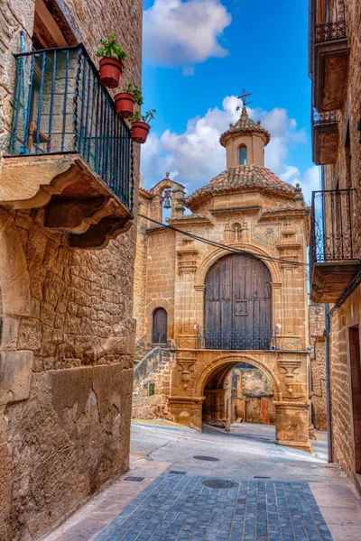 Portal Orta Kápolna San Antonio Város Calaceite Teruel Spanyolországba Orta — Stock Fotó