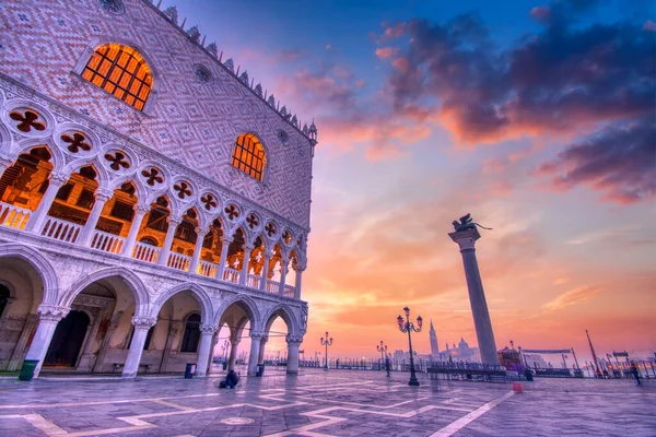 Венеция Италия Октября 2019 Года Дворец Дожей Палаццо Дукале Площадь — стоковое фото