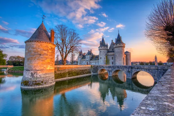 Sully Sur Loire Franciaország 2019 Április Híres Középkori Kastély Sully — Stock Fotó