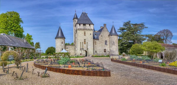 Lemere Indre Loire França Abril 2019 Rivau Castle Chinon Castelo — Fotografia de Stock