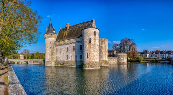 Sully Sur Loire Francja Kwietnia 2019 Słynny Średniowieczny Zamek Sully — Zdjęcie stockowe