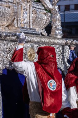Holy Week Procession in Oviedo, Brotherhood of Students, Asturias. Spain. clipart