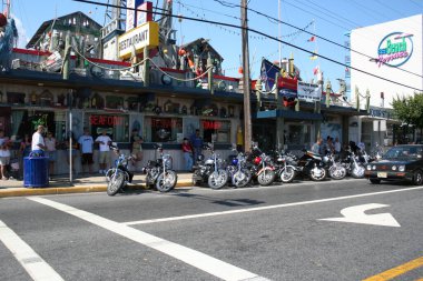 Wildwood, New Jersey - 10 Eylül 2005 Kükreme sırasında motorcular Wildwood 'u Sahil Motosiklet Rallisi' ne götürdüler.