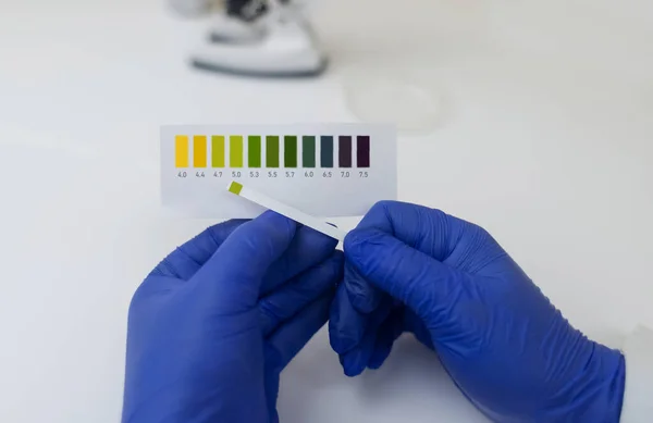 Bacterial Vaginosis. Vaginal pH. Diagnostic. Scale by which you can measure whether acidity normal or not. Normal acidity level shown in colors and must be compared with standard. Laboratory and home
