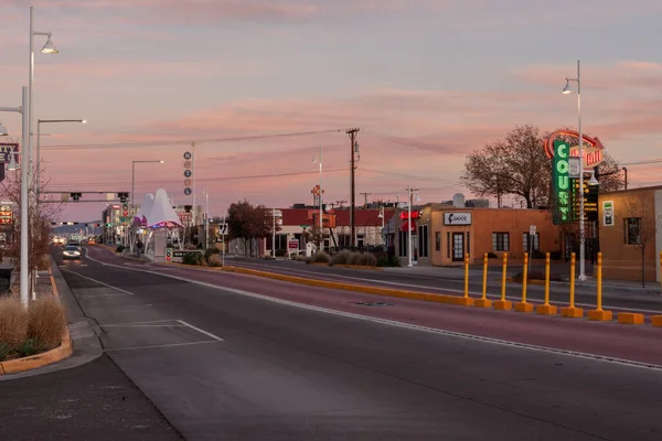 November 2020 Central Avenue Nob Hill Einem Beliebten Viertel Albuquerque — Stockfoto