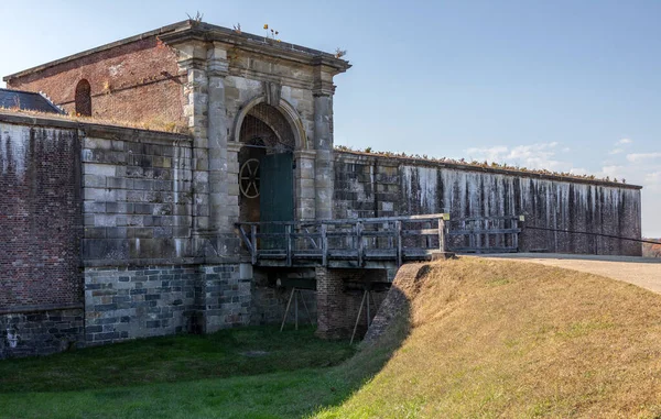1840年代に建設されたドローブリッジは メリーランド州ワシントン砦の入り口に追加された ロイヤリティフリーのストック写真