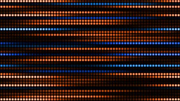 Noktaların Dairesel Işıkların Renk Işık Parametrelerinin Inanılmaz Parlak Neon Arka — Stok video