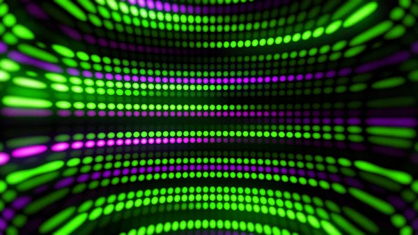 Vykreslování Úžasného Jasného Neonového Pozadí Kulatých Světel Seřazených Hladkými Přechody — Stock fotografie