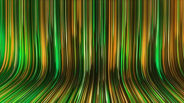 Renderowanie Abstrakcyjnego Panoramicznego Neonowego Tła Świecącymi Promieniami Kolorowe Promienie Poruszają — Zdjęcie stockowe